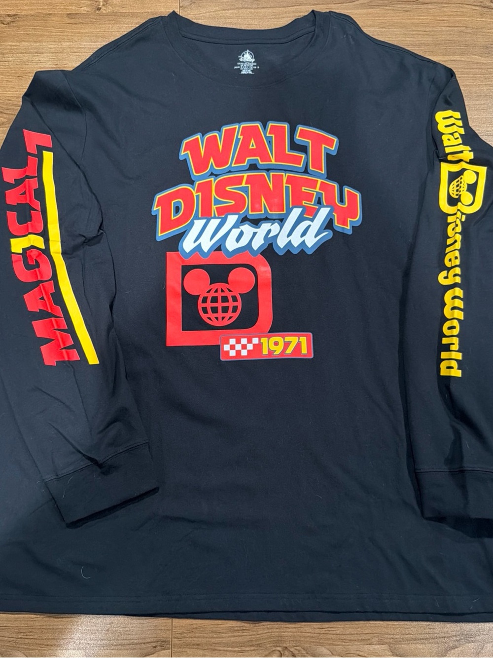 Walt Disney World 1971 Black Long Sleeve Tee